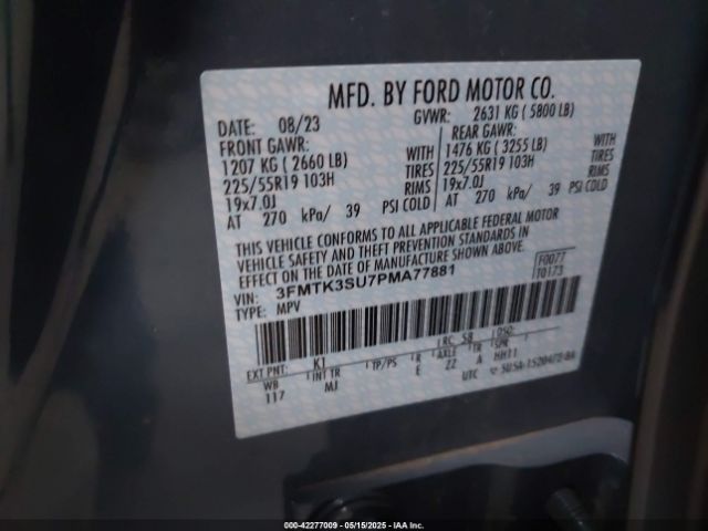 2023 FORD MUSTANG MACH-E 3FMTK3SU7PMA77881 Photo 8