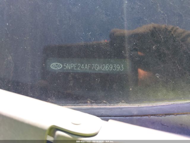5NPE24AF7GH269393 Hyundai SONATA SE