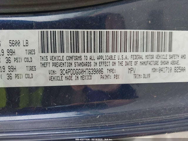 3C4PDDGG0HT639006 Dodge 2017