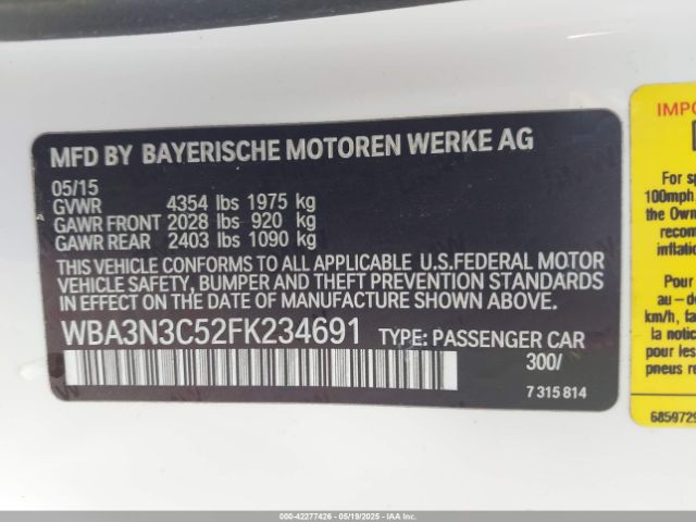 2015 BMW 428I WBA3N3C52FK234691 Photo 8