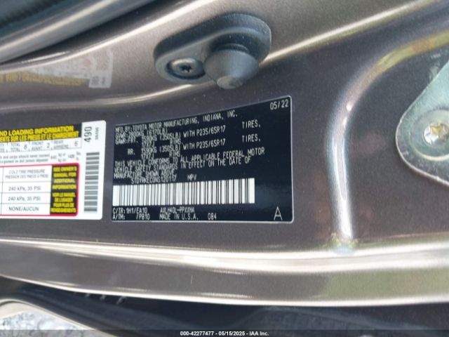 2022 TOYOTA SIENNA 5TDYRKEC0NS120117 Photo 8