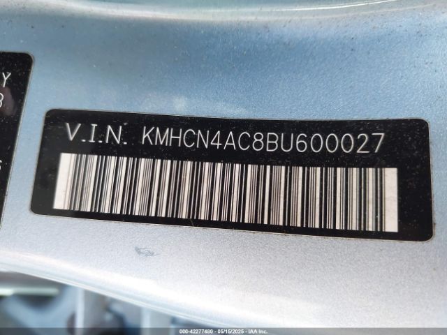2011 HYUNDAI ACCENT KMHCN4AC8BU600027 Photo 8