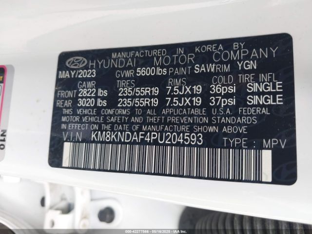 KM8KNDAF4PU204593 Hyundai Ioniq 5