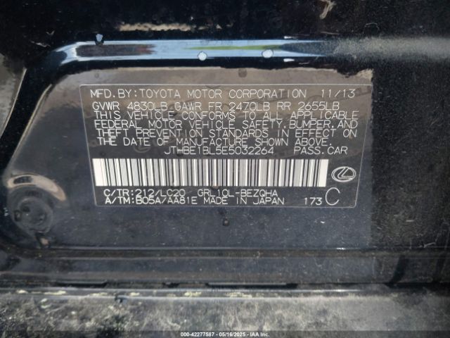 2014 LEXUS GS 350 JTHBE1BL5E5032264 Photo 8