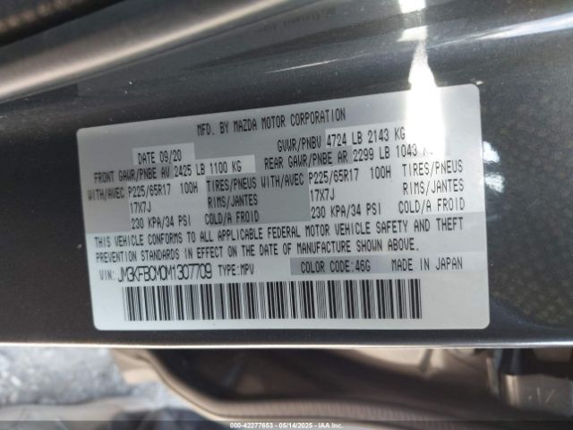 2021 MAZDA CX-5 JM3KFBCM0M1307709 Photo 8