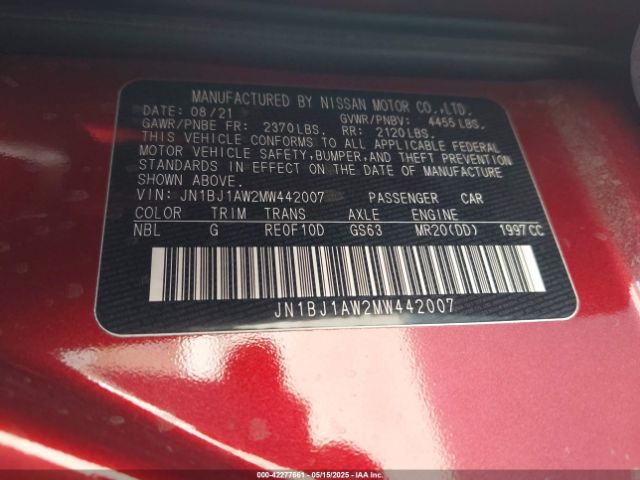 2021 NISSAN ROGUE SPORT JN1BJ1AW2MW442007 Photo 8