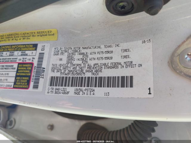 5TFAW5F15GX509275 Toyota Tundra 1794 5.7l V8