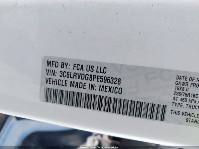 3C6LRVDG8PE596328 RAM Promaster 2500 High Roof 159 Wb