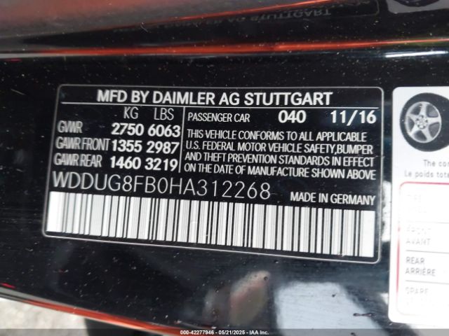 2017 MERCEDES-BENZ S 550 WDDUG8FB0HA312268 Photo 8