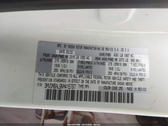 2022 MAZDA CX-30 3MVDMBAL9NM415797 Photo 8