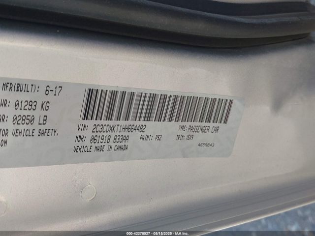 2C3CDXKT1HH664482 Dodge Charger Police Awd