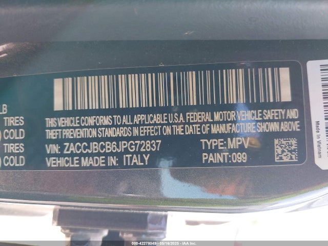 ZACCJBCB6JPG72837 Jeep Renegade