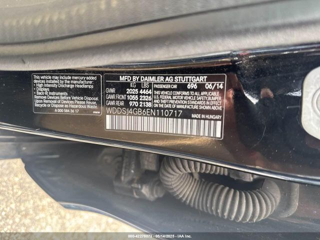 WDDSJ4GB6EN110717 Mercedes-Benz CLA 250 4MATIC