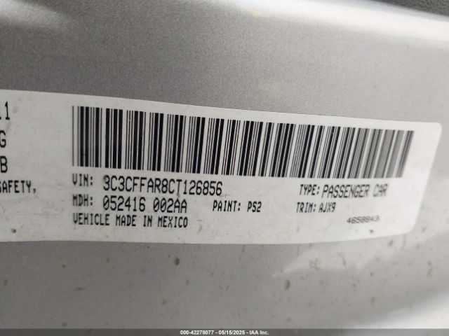 2012 FIAT 500 3C3CFFAR8CT126856 Photo 8