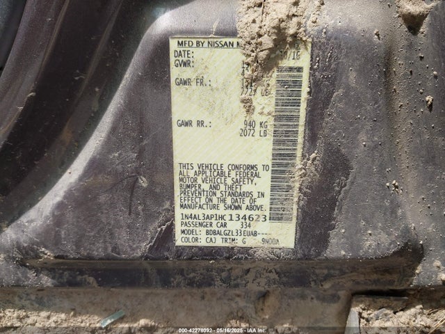 1N4AL3AP1HC134623 Nissan Altima 2.5 S