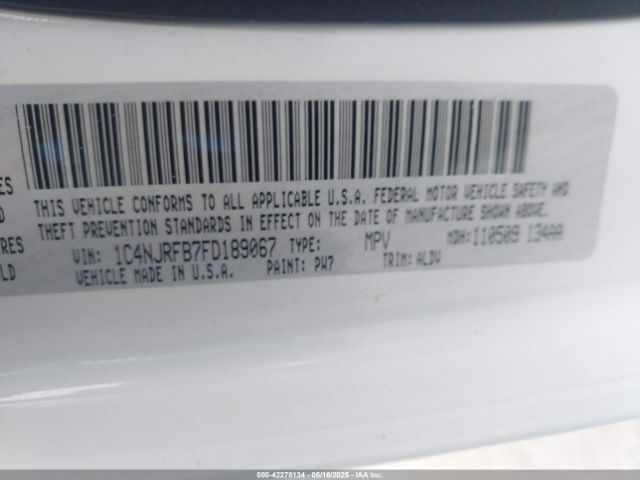 1C4NJRFB7FD189067 Jeep Patriot High Altitude Edition