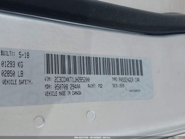 2C3CDXKT1JH285200 Dodge Charger Police Awd