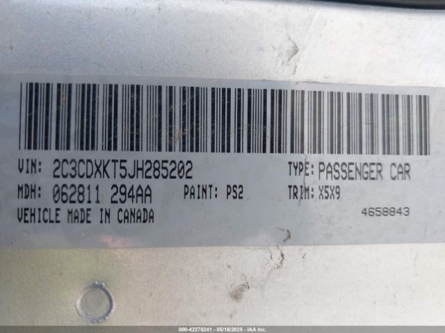 2C3CDXKT5JH285202 Dodge Charger Police Awd