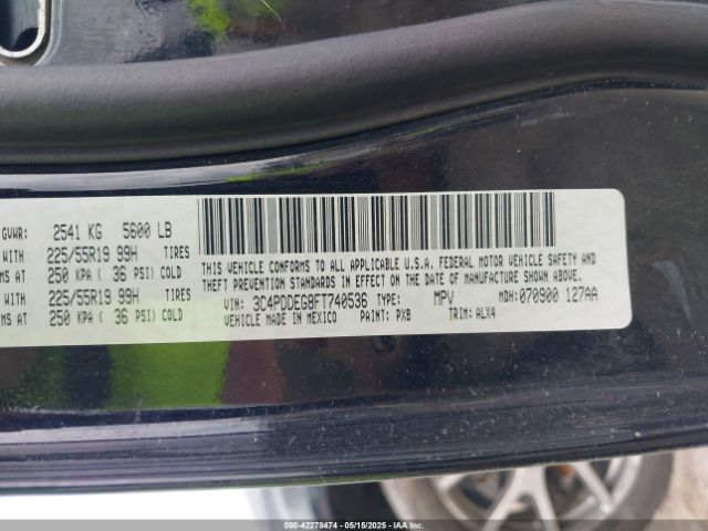3C4PDDEG8FT740536 Dodge Journey R/t