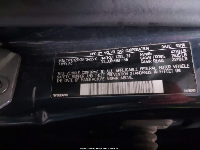 2015 VOLVO S60 YV1612TK5F1349510 Photo 8