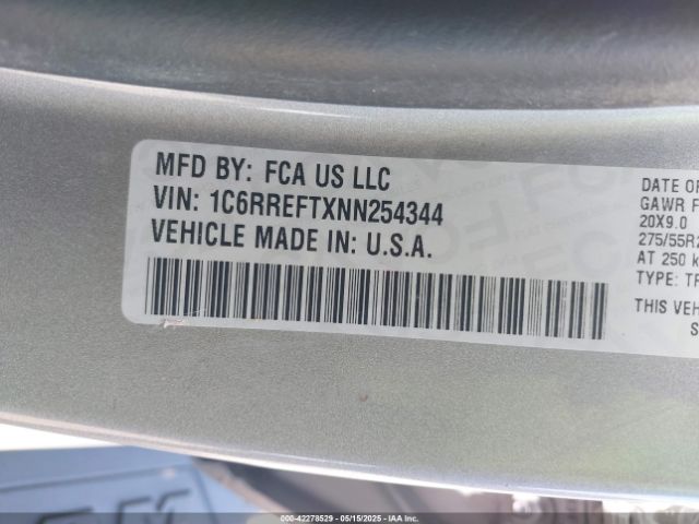 1C6RREFTXNN254344 RAM 1500 Lone Star  4x2 5'7 Box