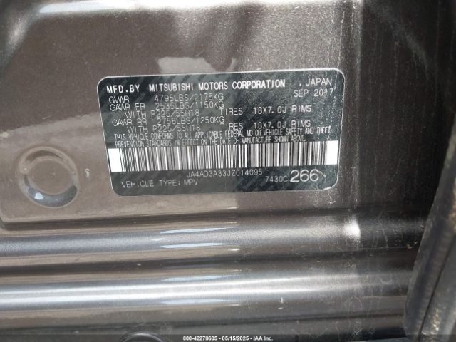 2018 MITSUBISHI OUTLANDER JA4AD3A33JZ014095 Photo 8