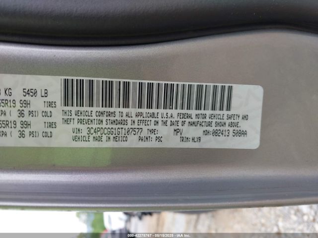 3C4PDCGG1GT107577 Dodge Journey Crossroad Plus