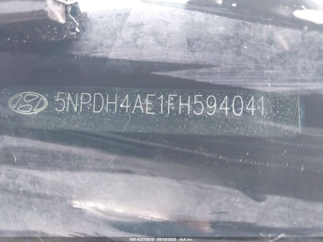 5NPDH4AE1FH594041 Hyundai ELANTRA SE