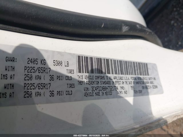 3C4PDCAB0HT521724 Dodge JOURNEY SE