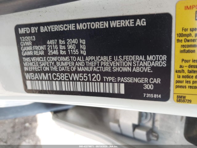 WBAVM1C58EVW55120 BMW X1