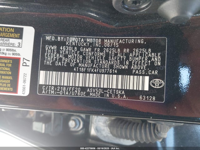 4T1BF1FK4FU977614 Toyota CAMRY SE