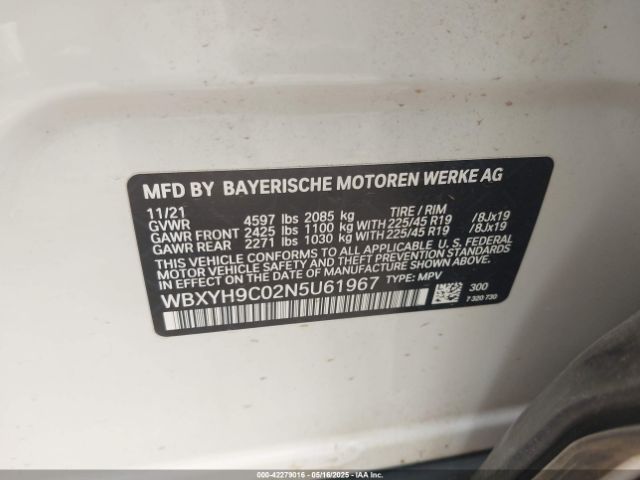 2022 BMW X2 WBXYH9C02N5U61967 Photo 8