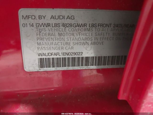 WAUDFAFL1EN029022 Audi A4 2.0t Premium