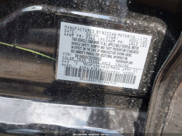 3N1AB8DV7SY306952 Nissan SENTRA SR
