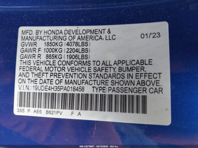 2023 ACURA INTEGRA 19UDE4H35PA018458 Photo 8
