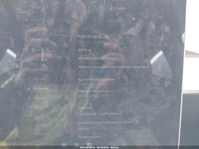 2025 TESLA MODEL Y 7SAYGDED0SF320508 Photo 6