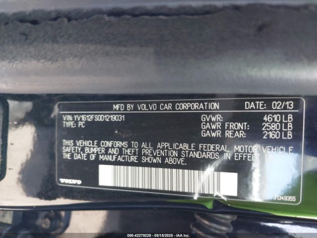 2013 VOLVO S60 YV1612FS0D1219031 Photo 8