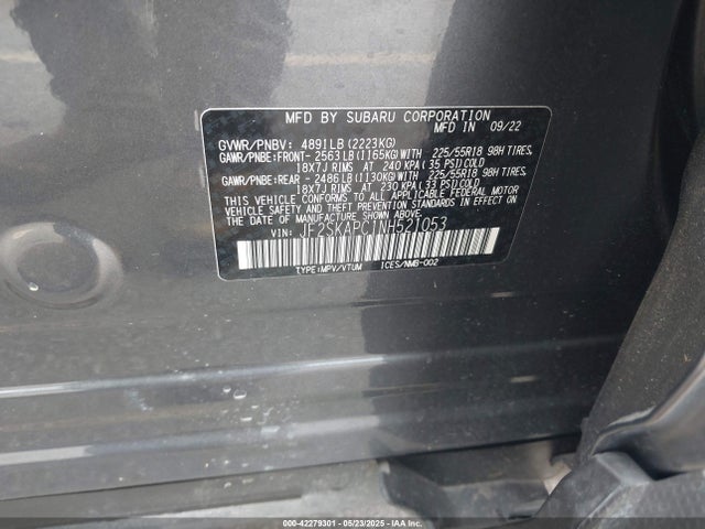 Subaru Forester Limited 2022 JF2SKAPC1NH521053 Image 9