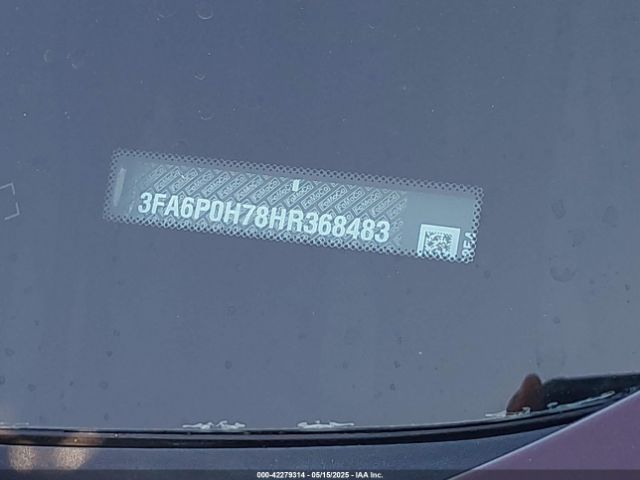 3FA6P0H78HR368483 Ford FUSION SE