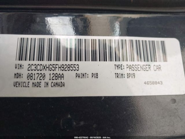 2015 DODGE CHARGER 2C3CDXHG5FH928553 Photo 8