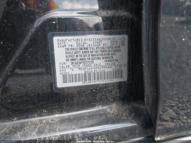3N1AB7AP7GY215106 Nissan SENTRA SR