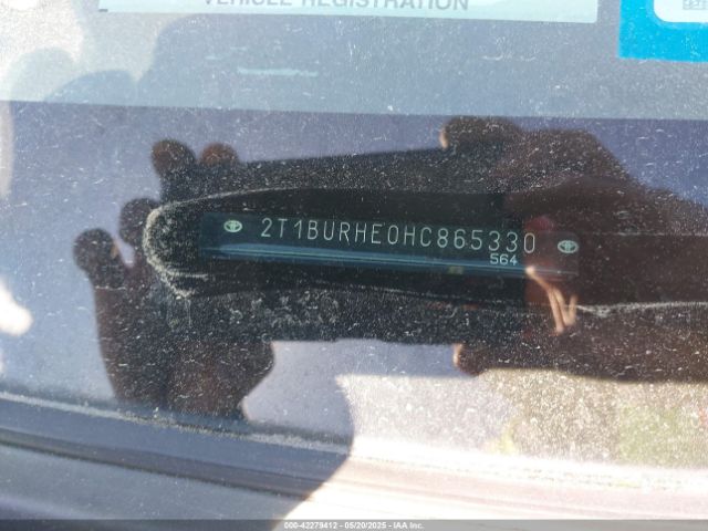 2T1BURHE0HC865330 Toyota COROLLA LE
