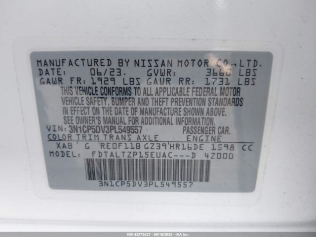 2023 NISSAN KICKS 3N1CP5DV3PL549557 Photo 8