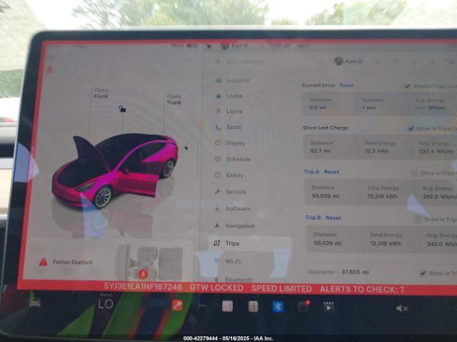 2022 TESLA MODEL 3 5YJ3E1EA1NF187246 Photo 6
