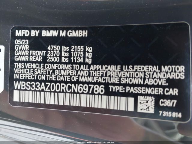 WBS33AZ00RCN69786 BMW M4 Competition