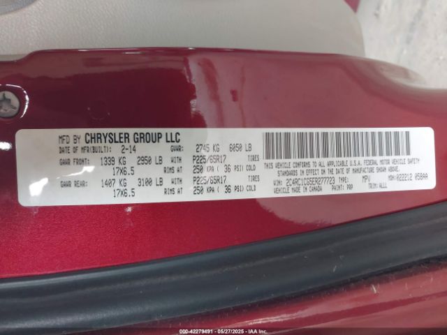 2C4RC1CG5ER277723 Chrysler Town & Country Touring-l