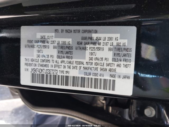 JM3KFADM7J0327272 Mazda Cx-5 Grand Touring
