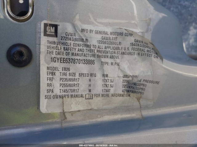 2007 CADILLAC SRX 1GYEE637870133886 Photo 8