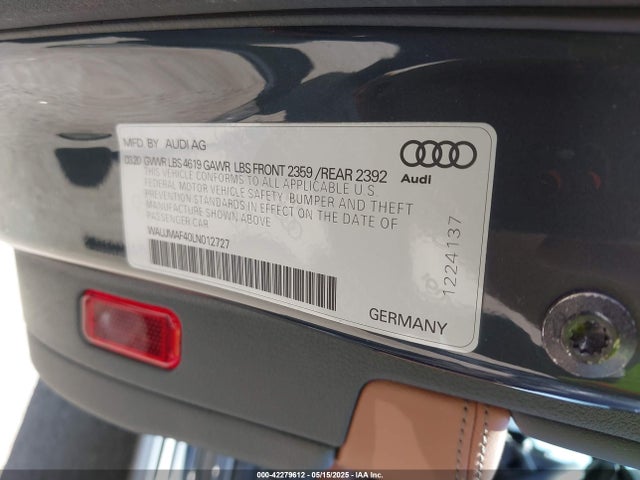 2020 AUDI A4 WAUJMAF40LN012727 Photo 8