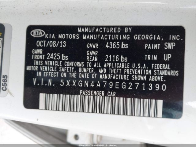 5XXGN4A79EG271390 KIA OPTIMA EX